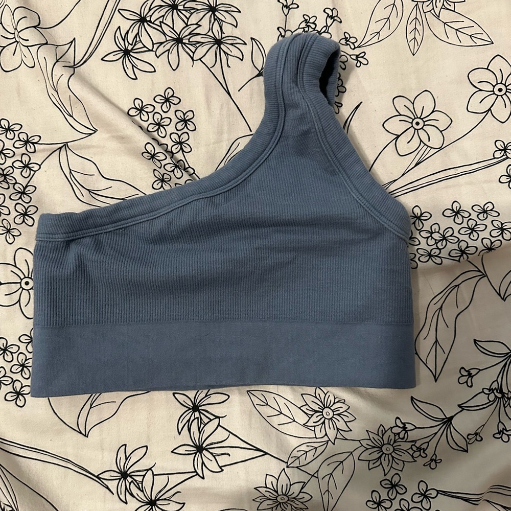 Gymshark Ribbed Cotten seamless one shoulder bra